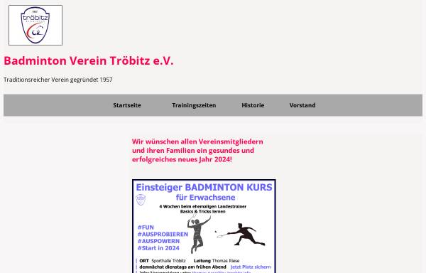Vorschau von www.bv-troebitz.info, BV Tröbitz e.V.