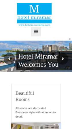 Vorschau der mobilen Webseite www.hotelmiramarpr.com, Hotel Miramar
