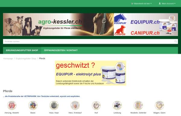 Vorschau von www.equipur.ch, Spezialfuttermittel für Pferde - agro-kessler Schweiz