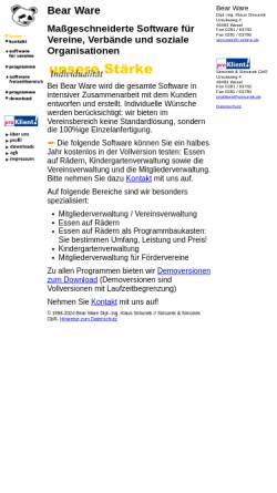 Vorschau der mobilen Webseite www.simunek.de, Bear Ware, Dipl.-Ing. Klaus Simunek