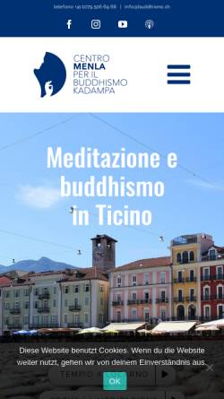 Vorschau der mobilen Webseite www.buddhismo.ch, Buddhismus, Buddha und Meditation im Kadampa-Buddhismus
