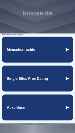 Vorschau der mobilen Webseite www.koinae.de, Beiderbeck, Richard