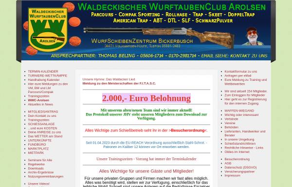 Vorschau von www.wwc-arolsen.de, Waldeckischer Wurftauben Club Arolsen e.V.