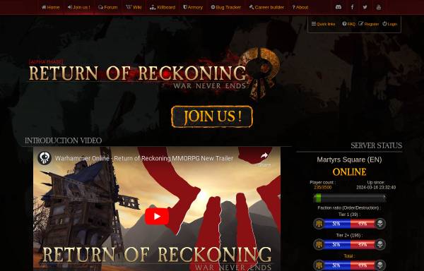 Vorschau von www.war-europe.com, Warhammer Online