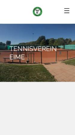 Vorschau der mobilen Webseite tennisverein-eime.de, Tennisverein Eime e.V.