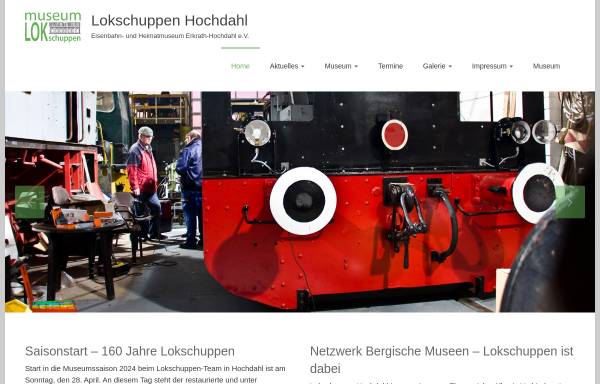 Vorschau von www.lokschuppen-hochdahl.de, Museum Lokschuppen