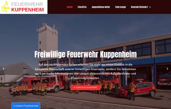 Vorschau von www.feuerwehr-kuppenheim.de, Freiwillige Feuerwehr Kuppenheim