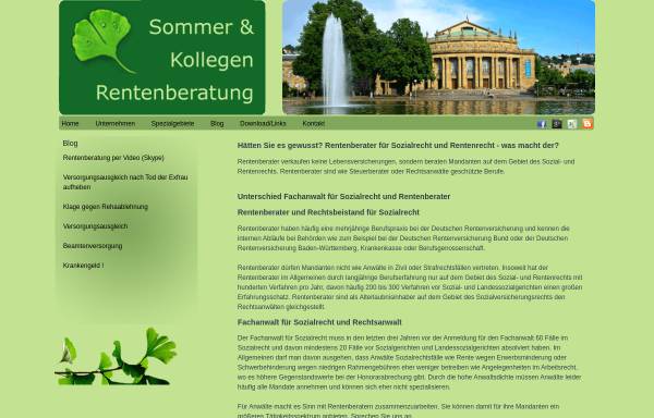 Vorschau von www.sommer-und-kollegen.de, Rentenberater Sommer
