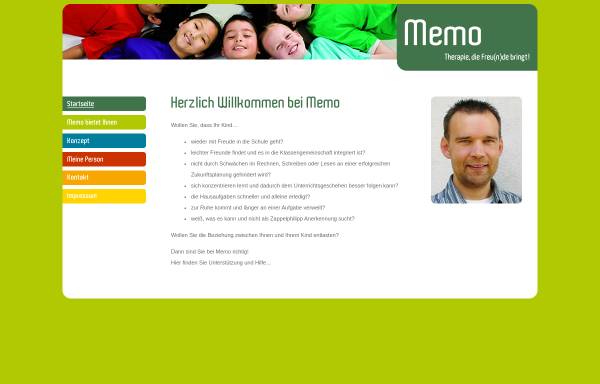 Vorschau von www.memo-lerntherapie.de, Memo-Lerntherapie