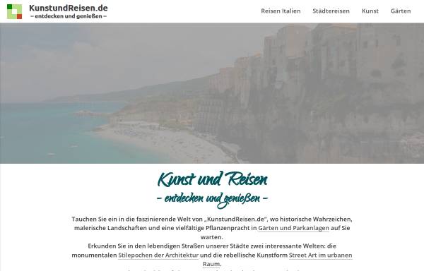 Vorschau von www.kunstundreisen.de, Kunst und Reisen in Italien [Brigitte Loosen]