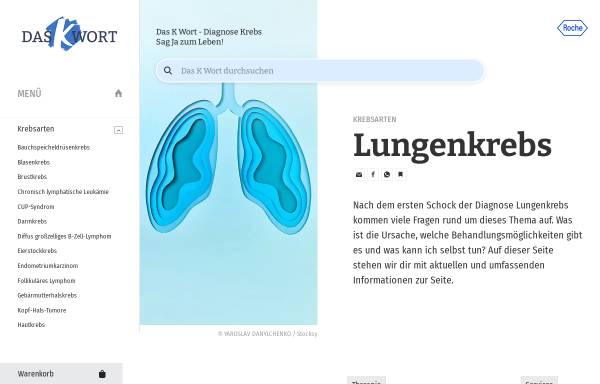 Vorschau von www.der-zweite-atem.de, Der zweite Atem - Leben mit Lungenkrebs