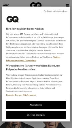 Vorschau der mobilen Webseite www.gq-magazin.de, GQ
