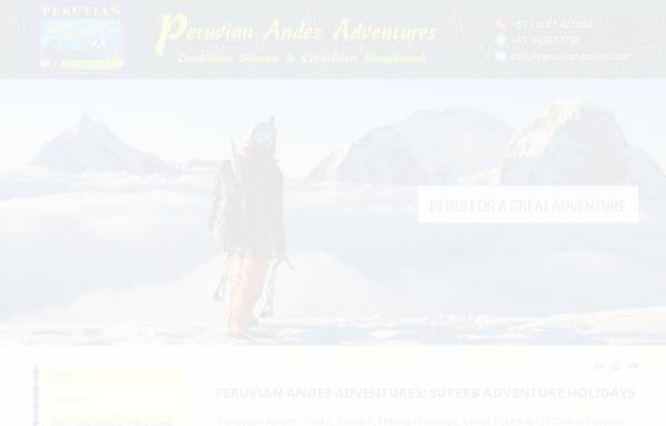 Vorschau von www.peruvianandes.com, Peruvian Andes Adventures