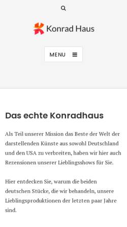 Vorschau der mobilen Webseite www.konradhaus.de, Konradhaus