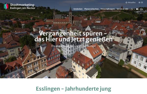 Vorschau von www.esslingen-marketing.de, Esslinger Stadtmarketing & Tourismus GmbH (EST)