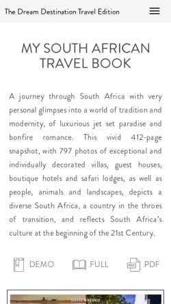 Vorschau der mobilen Webseite afrika.thedreamdestination.com, The Dream Destination