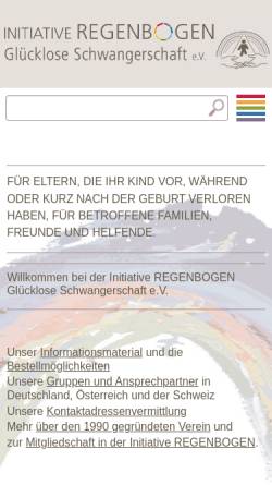 Vorschau der mobilen Webseite www.initiative-regenbogen.de, Initiative Regenbogen 