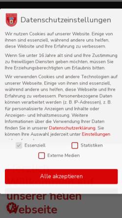 Vorschau der mobilen Webseite www.ffw-deggendorf.de, Freiwillige Feuerwehr Deggendorf