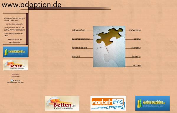 Vorschau von www.adoption.de, Adoption.de