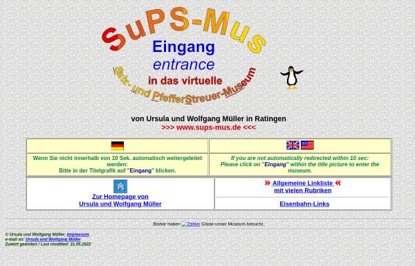 Vorschau von www.sups-mus.de, Salz- und Pfefferstreuer-Museum