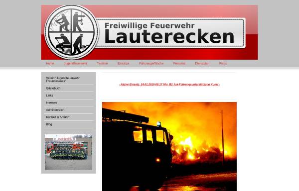 Vorschau von fflauterecken.jimdo.com, Freiwillige Feuerwehr Lauterecken