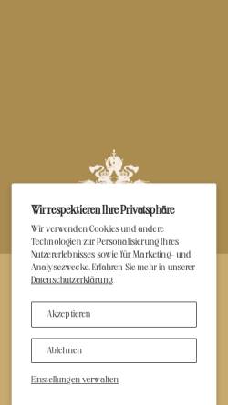Vorschau der mobilen Webseite www.demel.at, K.u.K. Hofzuckerbäcker Demel