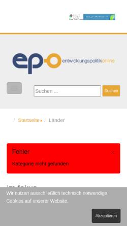 Vorschau der mobilen Webseite www.epo.de, epo Special: Sri Lanka [Kerkow, Uwe]