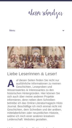 Vorschau der mobilen Webseite www.alessa-schmelzer.de, Alessa Schmelzer