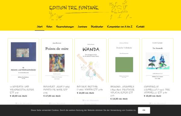 Vorschau von edition-tre-fontane.de, Edition Tre Fontane