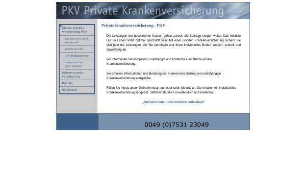 Vorschau von www.eu-pkv.de, Grenzgänger Informations GmbH
