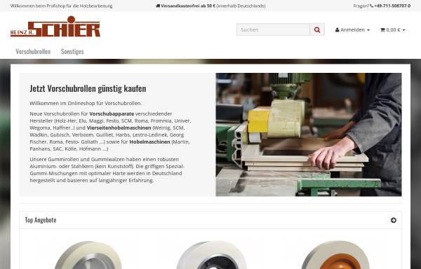 Vorschau von www.schier-holzbearbeitungsmaschinen.de, Holzbearbeitungsmaschinen Schier
