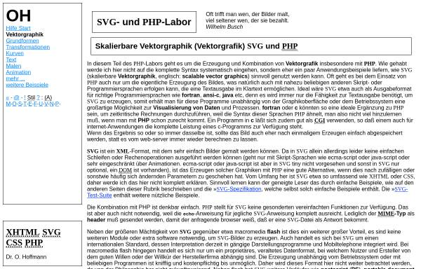 Skalierbare Vektorgraphik mit PHP - SVG und PHP