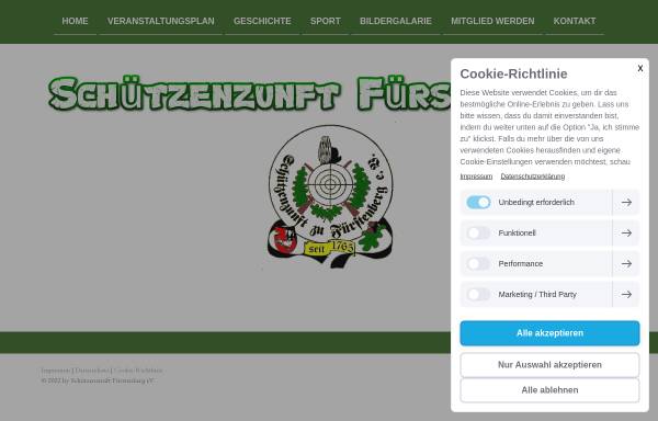 Vorschau von www.schuetzenzunft-fuerstenberg-ev.de, Schützenzunft Fürstenberg e.V.