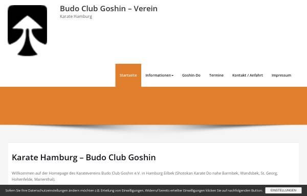 Vorschau von goshin.de, Budo Club Goshin e.V.