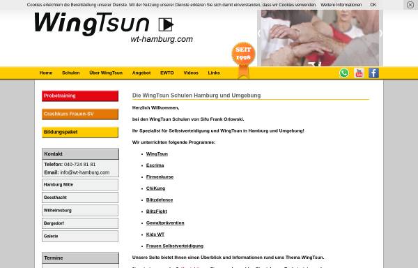 Vorschau von www.wingtsun-hamburg.com, WingTsun-Schulen Geesthacht und Hamburg-Billstedt