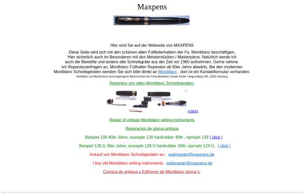 Vorschau von www.maxpens.de, Maxpens
