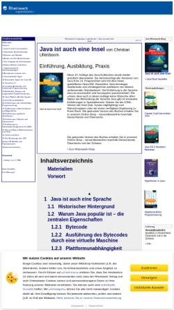 Vorschau der mobilen Webseite openbook.rheinwerk-verlag.de, Java ist auch eine Insel - von Christian Ullenboom