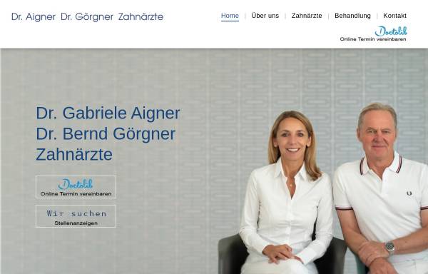 Vorschau von www.aigner-zahnaerztin.de, Dr. Gabriele Aigner Zahnärztin