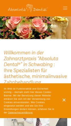 Vorschau der mobilen Webseite www.zahnarztpraxis-uwe-krause.de, Uwe Krause Zahnarzt