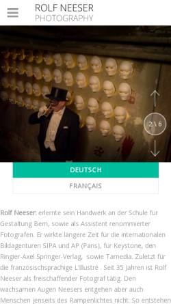 Vorschau der mobilen Webseite rolfneeser.ch, Rolf Neeser