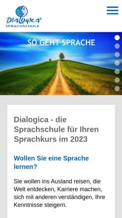 Vorschau der mobilen Webseite www.dialogica.ch, Dialogica Sprachschule AG