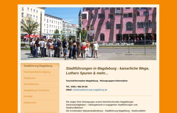 Vorschau von www.stadtfuehrung-magdeburg.de, Touralis Stadtführung Magdeburg