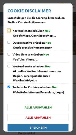 Vorschau der mobilen Webseite www.bad-duerkheim.de, Stadt Bad Dürkheim