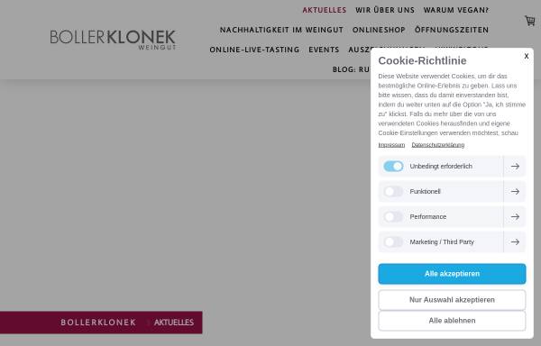 Vorschau von www.weingut-boller-klonek.de, Weingut Boller-Klonek