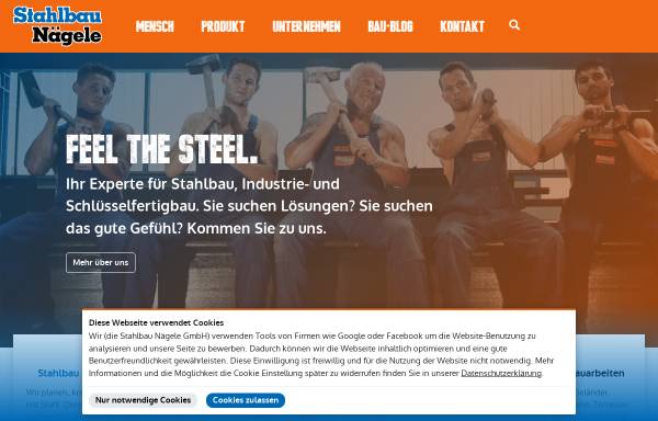 Vorschau von www.stahlbau-naegele.de, Stahlbau Nägele GmbH