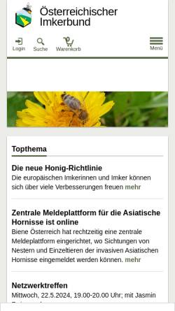 Vorschau der mobilen Webseite www.imkerbund.at, Österreichischer Imkerbund