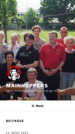 Vorschau der mobilen Webseite www.mainhoppers.de, Mainhoppers