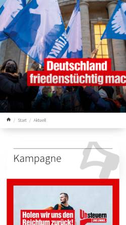 Vorschau der mobilen Webseite www.dielinke-nrw.de, Die Linke. Nordrhein-Westfalen
