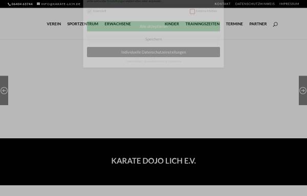 Vorschau von karate-lich.de, Karate-Dojo Lich e.V.