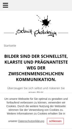 Vorschau der mobilen Webseite www.schmitt-photodesign.de, Schmittt-Photodesign